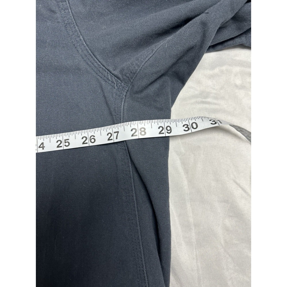 Wrangler Riggs Workwear Heavy Work Shirt Long Sleeve Navy Blue Gorpcore Mens 3XT - Picture 10 of 14